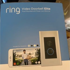 Im selling a brand new never used ring doorbell elite